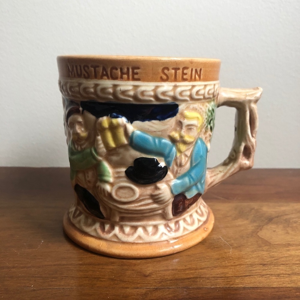 Vintage mustache stein